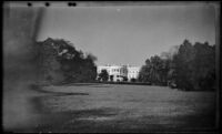 White House, viewed from across the south lawn, Washington (D.C.), 1947