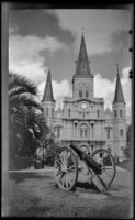 St. Louis Cathedral, viewed from Jackson Square, New Orleans, 1947