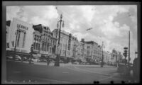 View down Canal Street from the intersection at Baronne Street, New Orleans, 1947