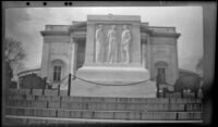 Eastern face of the Tomb of the Unknown Soldier, viewed close-up, Arlington, 1947