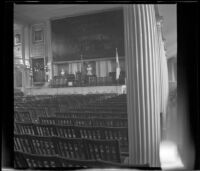 Faneuil Hall's Great Hall, looking towards the stage, Boston, 1947