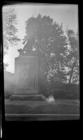 Minuteman statue at the end of the Old North Bridge, Concord, 1947