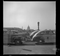 First view of Washington at the train depot during a trip by H. H. and Mertie West, Washington, D.C., 1947