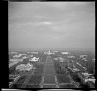 National Mall, bird'e-eye view from the Washington Monument, Washington, D.C., 1947