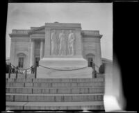 Tomb of the Unknown Soldier's eastern face, viewed close-up, Arlington, 1947