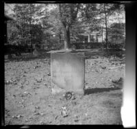 Gravestone of T. W. West standing in the churchyard at Christ Church, Alexandria, 1947