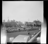 View of Spanish Plaza and Canal Street, viewed from the S.S. President, New Orleans, 1947