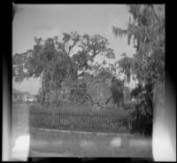 Ruins of De La Ronde Plantation, where Sir Edward Pakenham died during the Battle of New Orleans (1815), Chalmette, 1947
