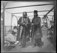 Two men on a ferry, Turkey, 1895