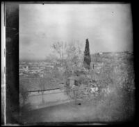 View of Bursa, Turkey, from an elevated window or balcony, 1895