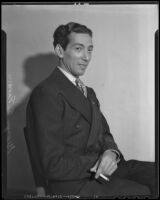 George E. Navarro, Vice Consul of Ecuador, Los Angeles, 1936