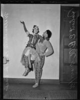 Paula de Cardo and Robert E. Bell perform at a dance for French war veterans, Los Angeles, 1936