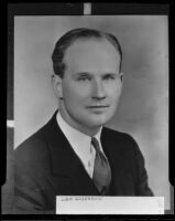 Leo Anderson, politician, Los Angeles, circa 1935