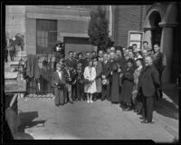 Greek Orthodox churchgoers on Palm Sunday, Los Angeles, 1936