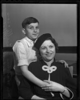 Madeline Pontrelli is given custody of her son Michael Pontrelli, Los Angeles, 1936