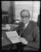 Public Defender Frederic H. Vercoe, Los Angeles, 1936