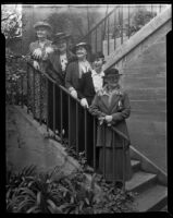 Canadian Women's Club Mrs. J. Wilson Miller, Elizabeth Benson Maw, Mrs. T. Young Ritchie, Mrs. John Paton and Mrs. C. Aubrey Allen, Los Angeles, 1936