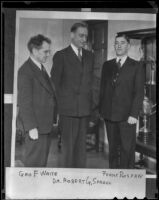 George F. Waite, Robert G. Sproul, Frank Rospaw, Los Angeles, 1938