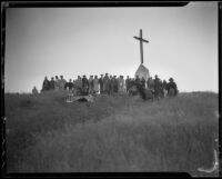 Easter sunrise service on Peace Hill in Pacific Palisades, Los Angeles, 1936