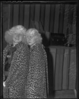 Thelma and Doris Patent of Al G. Barnes' circus, Los Angeles, 1936
