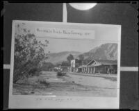 Business district Palm Springs, 1915 (1936 copy print)