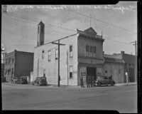 Old fire station before it is torn down, Pasadena, 1936