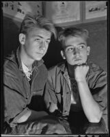 Runaways Fred Parsons and Neal Parker captured, 1936