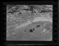 Close-up view of La Brea Tar Pits, Los Angeles, 1936