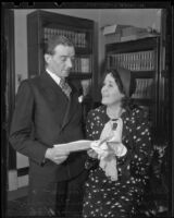 Cecil L. Bartholomew and Lilian M. Bartholomew attempt to regain custody of their son Freddie, Los Angeles, 1936