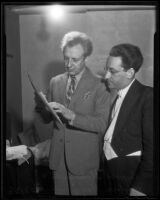 Leopold Stokowski and Isidore Gusikoff, Los Angeles, 1936