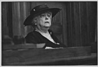 Leafie Sloan-Orcutt on the witness stand, Los Angeles, 1936