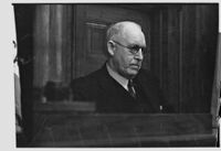 George S. Rodd on the witness stand, Los Angeles, 1936