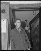Willard James Turntine in custody, Los Angeles, 1936