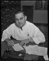 Dr. Edgar Spear, Georgia Hospital doctor, Los Angeles, 1936