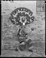 Patricia Huddleson shows Mexican fashions, Los Angeles, circa 1935