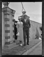Engagement photograph of Marie Louise Hendricks (née Ferguson) and L. Porter Hendricks, Los Angeles County, 1936