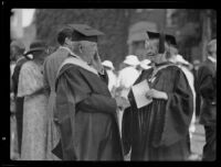 Graduation at Chapman College, Orange, 1936