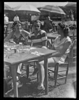 Emily von Romberg with James Ross Clark II and Barbara Clark, Southern California, 1936