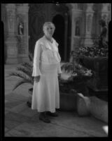 Alice Richardson at the Mission Inn, Riverside, 1936