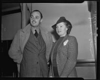 Jerome Cowan and Helen Cowan, Los Angeles, 1938