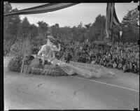 Pasadena Water Department parade float at the Tournament of Roses Parade, Pasadena, 1939