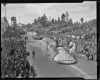 Oakland float at the Tournament of Roses Parade, January, 1939