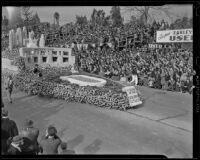 Metropolitan Water District float at Tournament of Roses Parade, Pasadena, 1939