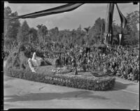 City of Los Angeles float at Tournament of Roses Parade, Pasadena, 1939