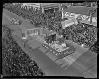 Ventura Chamber parade float at the Tournament of Roses Parade, Pasadena, 1939