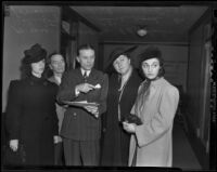 Grace Cosgrove, Ed Wheeler, Hal Styles, Ailine Wood, & Leonore Cordial, Los Angeles, 1938