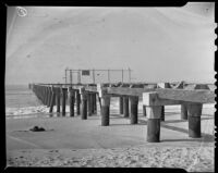 Old Southern California Company pier, Redondo Beach, 1938