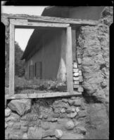 Ruins and west-facing side of Don Pio Pico's El Ranchito, Whittier, [between 1920-1939]