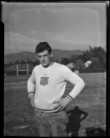Bobby Grayson, All-American Stanford football player, Pasadena vicinity, circa 1934