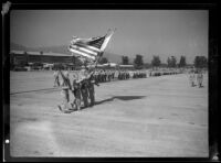 Third Guard Regiment demonstrates military maneuvers, Santa Anita, 1941